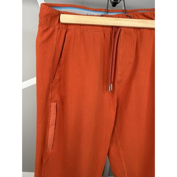 Mack Weldon Ace Sweatpant Joggers Men’s Medium Orange Rust 32”-34” 28” Inseam - Picture 3 of 12